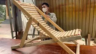 Creative Chair Building Project // DIY Outdoor Bench ; Smart Bench Making Process