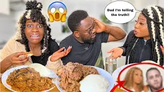 TELLING OUR DAD *MOM CHEATED WITH ANOTHER MAN PRANK *!! ft EGUSI SOUP & FUFU  | The queens family