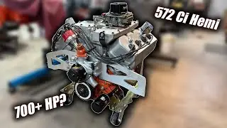 Какова мощность этого двигателя Hemi объемом 572 кубических дюйма?