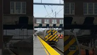 Keystone Service 648 departs Lancaster station W/ Metroliner 9651 in the lead (5/16/25)