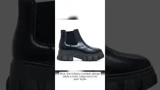Edgy combat boots with chunky soles for her #fashiontrends