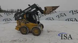 60008 - John Deere 320E Wheeled Skid Steer will be sold at auction!