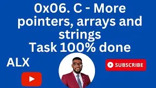0x06. C - More pointers, arrays and strings 100% done
