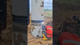Welding Pile D80cm process