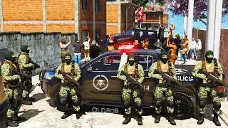 BOPE DISPERSA BAILE FUNK PMERJ | GTA 5 VIDA POLICIAL