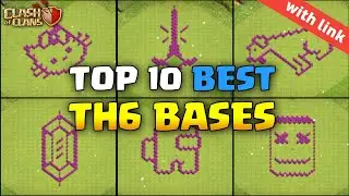 Top 10 Best TH6 Funny/Troll/Art Bases 2024 | Town Hall 6 Best Artistic Bases Copy Link