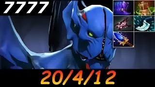 Dota 2 Night Stalker 7777 MMR 20/4/12 (Kills/Deaths/Assists) Ranked Full Gameplay