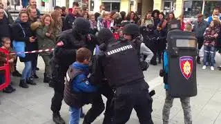Pokazna vežba Žandarmerije u Sremskoj Mitrovici