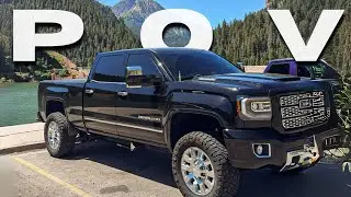 loud canyon pov drive in straight piped l5p duramax