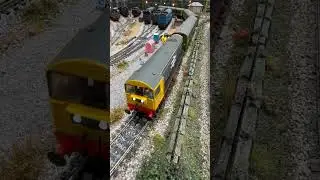 Class 20 20156 pulls ballast washing coaches: DCC Sound.