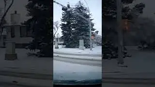 Edmonton roads in winter #dashcam  #forypurpage #yeg #trending #yeglocal #car #skidding #blackice