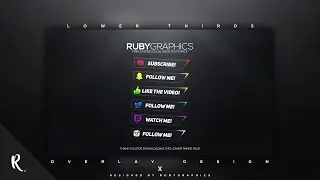 FREE GFX: FREE Social Media Lower Thirds Template (Photoshop Template) [2019]