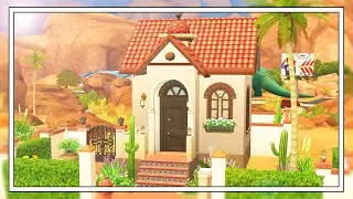 🌵 Micro Mediterranean | Sims 4 Tiny Living Speed Build 🌵