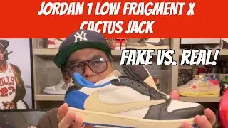 FAKE VS. REAL : TRAVIS SCOTT X FRAGMENT JORDAN 1 LOW