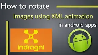 How to rotate images using XML animation