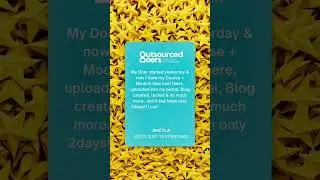 How A My Virtual Assistant From Outsource Doers Helped Me In My Business #shorts #outsourcing
