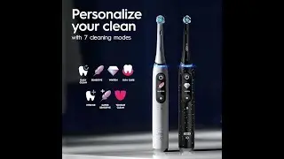 Oral-B iO Series 10 Rechargeable Electric Toothbrush with Visible Pressure Sensor to Protect Gums