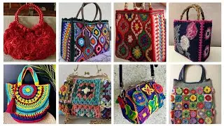#1 unique stylish crochet hand bags designs/latest attractive crochet purse designs