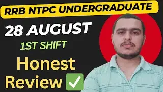 How is the RRB NTPC exam going? GK made me cry 😭RRB NTPC 12th Level 28 August 1st Shift Review ✅
