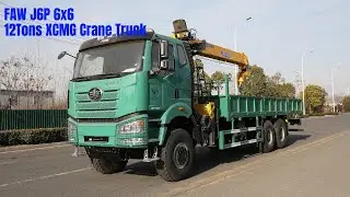 Off Road 6X6 FAW J6P Truck Mouned XCMG SQS300-4 12Tons Crane