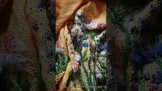 Hand knitted embroidery 🧶 #knittig #sweater #handmade #crochet #fashion #shorts #reels #youtube