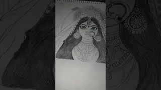 Mandala art Mein Durga Maa ki photo#Ham sikhenge Durga Man ki photo banana # art me 💞