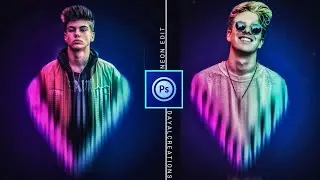 Photoshop Touch : Neon Trangel Concept | Neon Triangle Pop Out Photo Effect Ps Touch Tutorial |