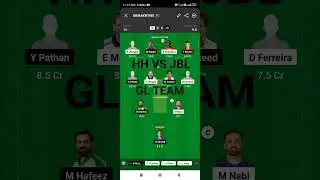 HH VS JBL DREAM 11 prediction team #shorts #best #cricket