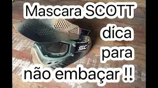 Mascara SCOTT - Dica para não embaçar !
