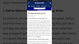 how do you feel about cooper flag going #1 he was really good at duke #nbadraft #1pick #duke
