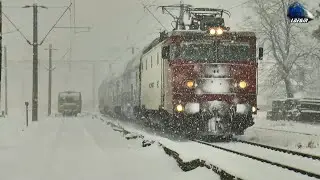 Trenuri prin Zăpadă în Gara Salva 🚊☃🚊 Trains in Heavy Snow in Salva Station - 02 January 2026