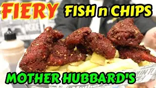 My 1st Time Trying Fiery Fish n Chips and Dipped Wings at Mother Hubbard's in Sheffield London Road