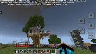 #gaming with Bikash building a tree house in minecraft 