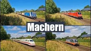 Trainspotting in Machern mit ICE 1-Ersatzzug, Voith Gravita, DB Vectron DualMode, Taurus uvm.