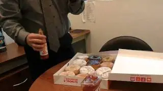 April fool's day assorted donuts office prank
