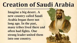 The Creation of Saudi Arabia Explained || ⚪🟢Learn English Through Story Level 3 || Graded Reader 🎧