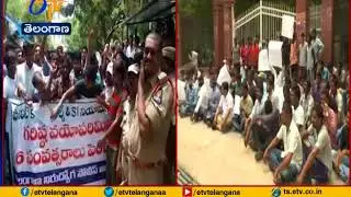 Aspirants Demand for Increase Age Limit in Polict Jobs | Karimnagar & Hyderabad