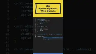 Spread operator wtih objects in javascript 
