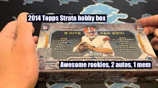 Throwback rip! 2014 Topps Strata 2 autos, 1 mem, and a stroll down memory lane!