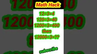 #shorts #viral #youtubeshorts #trending #mathpuzzle #mathstrick #braingain #divisiontricks