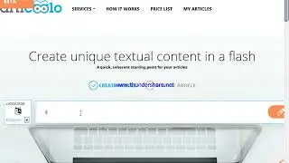How to Creat Articoolo  free artical