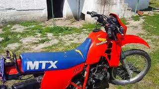 Honda mtx 125 demo  engine  on
