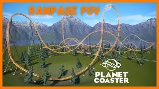 RAMPAGE - Multi-Pass Launch Coaster with a Switch Track! Planet Coaster