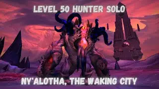 Level 50 Hunter Solo Ny'alotha, The Waking City (7/12)