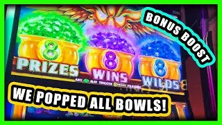 We Popped All The Bowls! The Eagle Showed Up! Playing Bonus Boost 888 Slot Machine At Caesar&rsquo;s