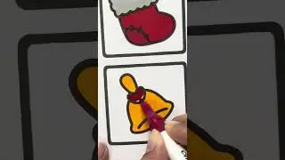 🔔🎄 Relaxing ASMR Coloring | Christmas Bell & Gingerbread by ArtsByRo 🎨✨