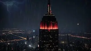 RAIN & Thunder in New York for DEEP Sleep | Cure Insomnia, Calm Anxiety City ASMR