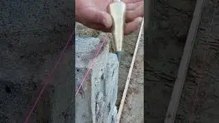 como bajar el plomo de las lineas #fundaciones #construction #concrete #concreteworks #usajobs