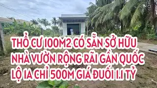 SỐ 372 : Hai Vợ Chồng Đang Kẹt Tiền Bán Gấp Nhà Vườn - Thổ Cư Sẵn Xe Hơi Tới Chổ.