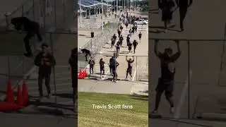 Hundreds of Travis Scott Fans Jump The Fences And Rush The Gate At Astro World
